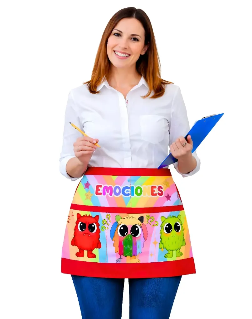 Medio mandil 5 bolsas (sublimado)